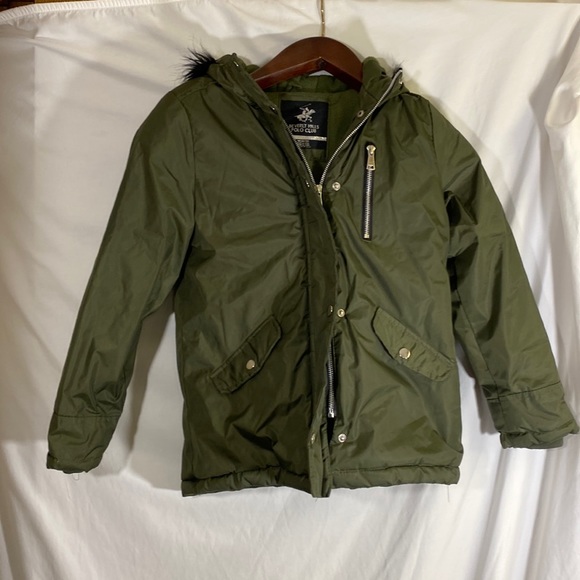 Girls Zip/Button up winter coat size 10/12 - Picture 1 of 7